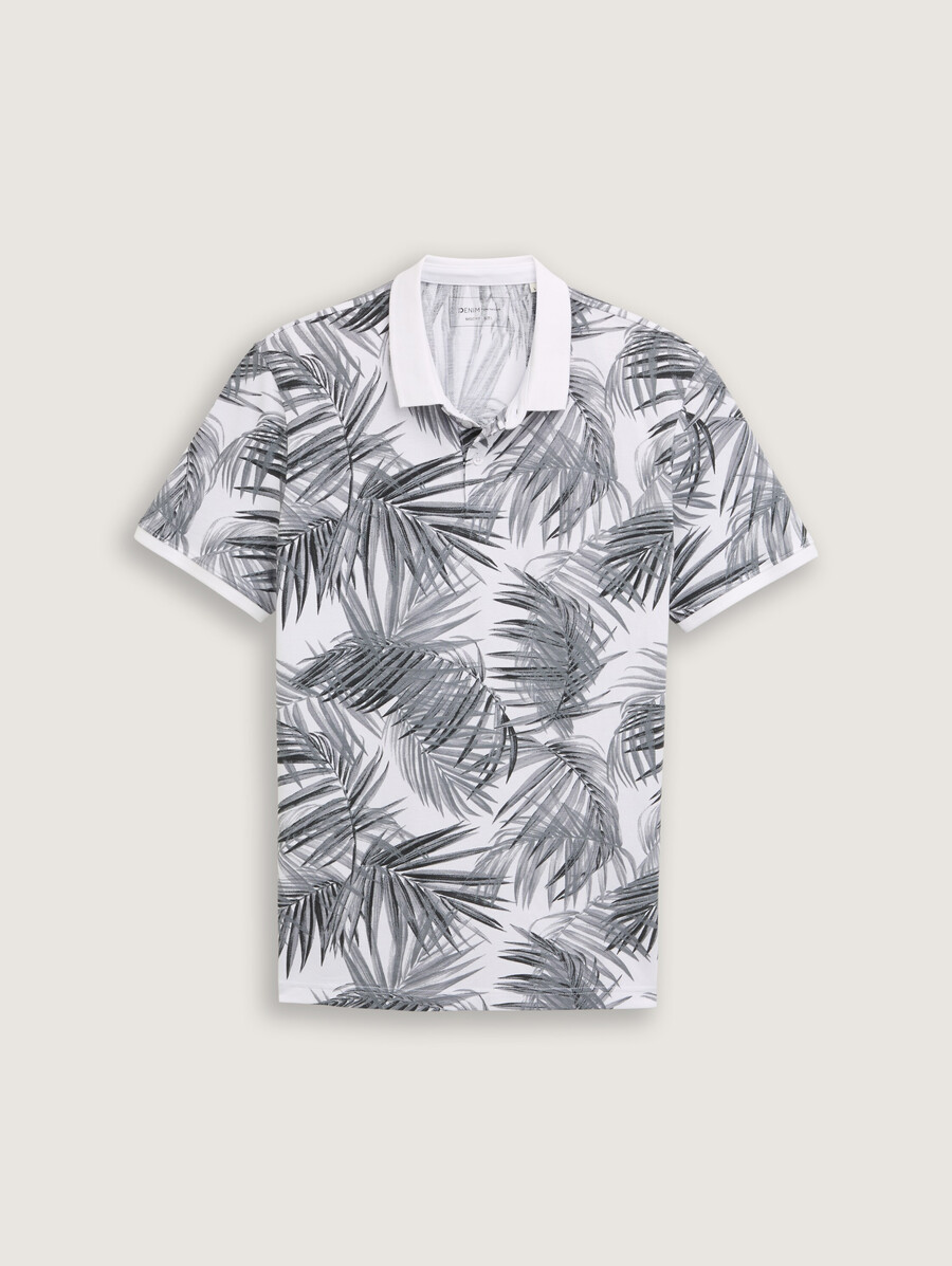 polo piqué à motifs
