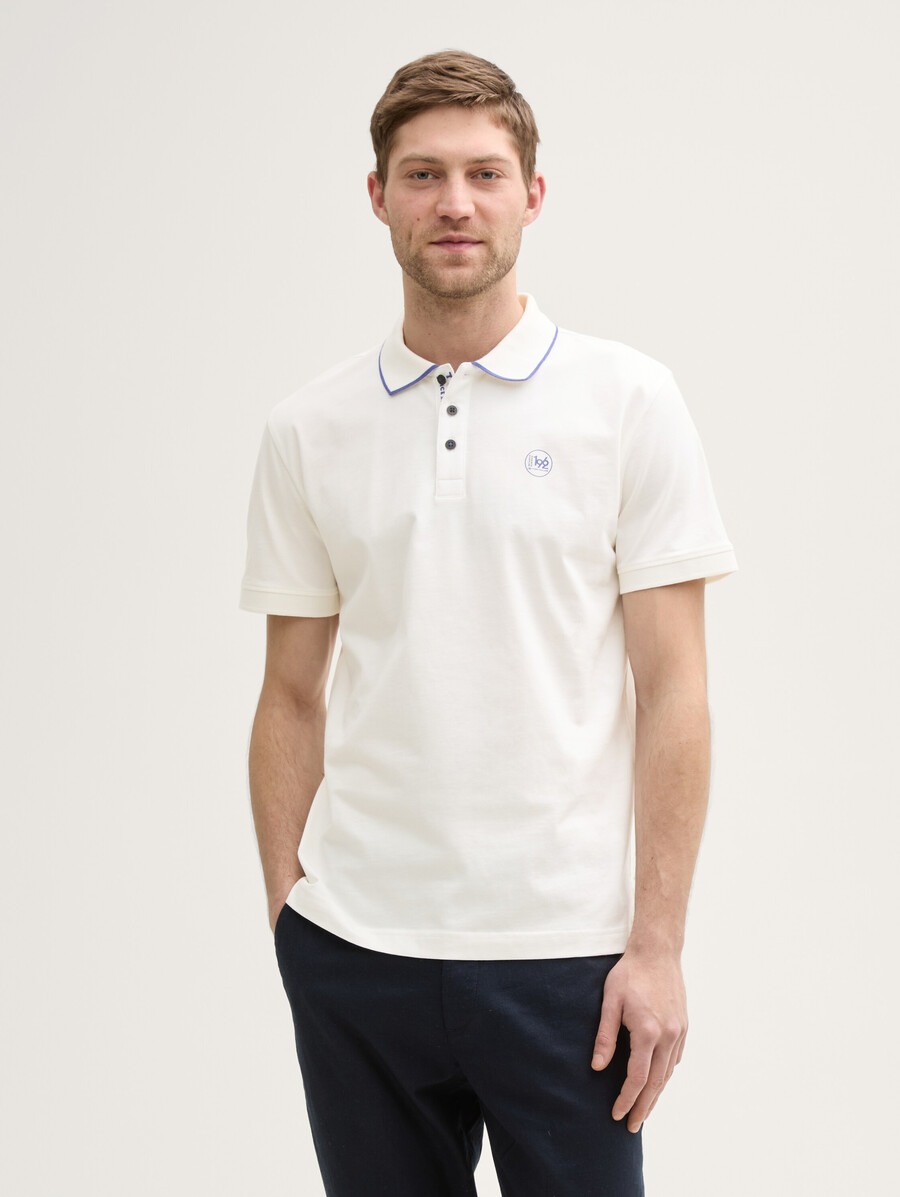 polo piqué imprimé
