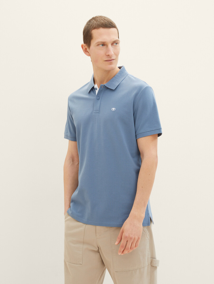 polo en piqué avec logo brodé