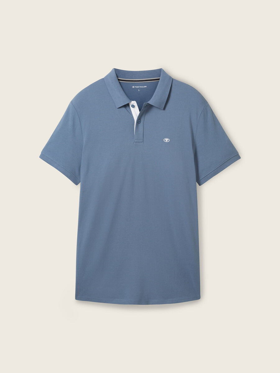 polo en piqué avec logo brodé