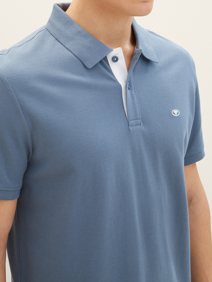 polo en piqué avec logo brodé