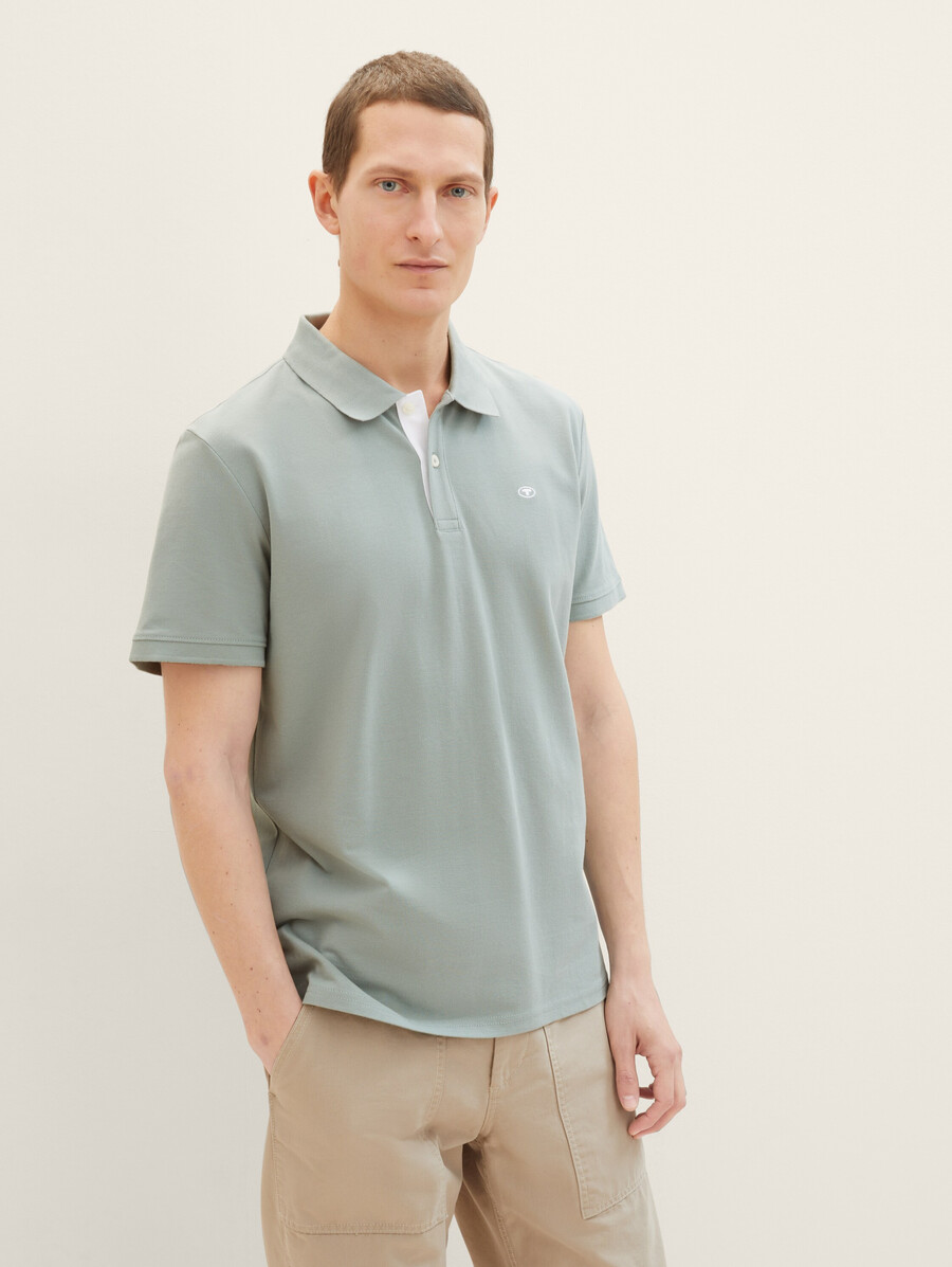 polo en piqué avec logo brodé