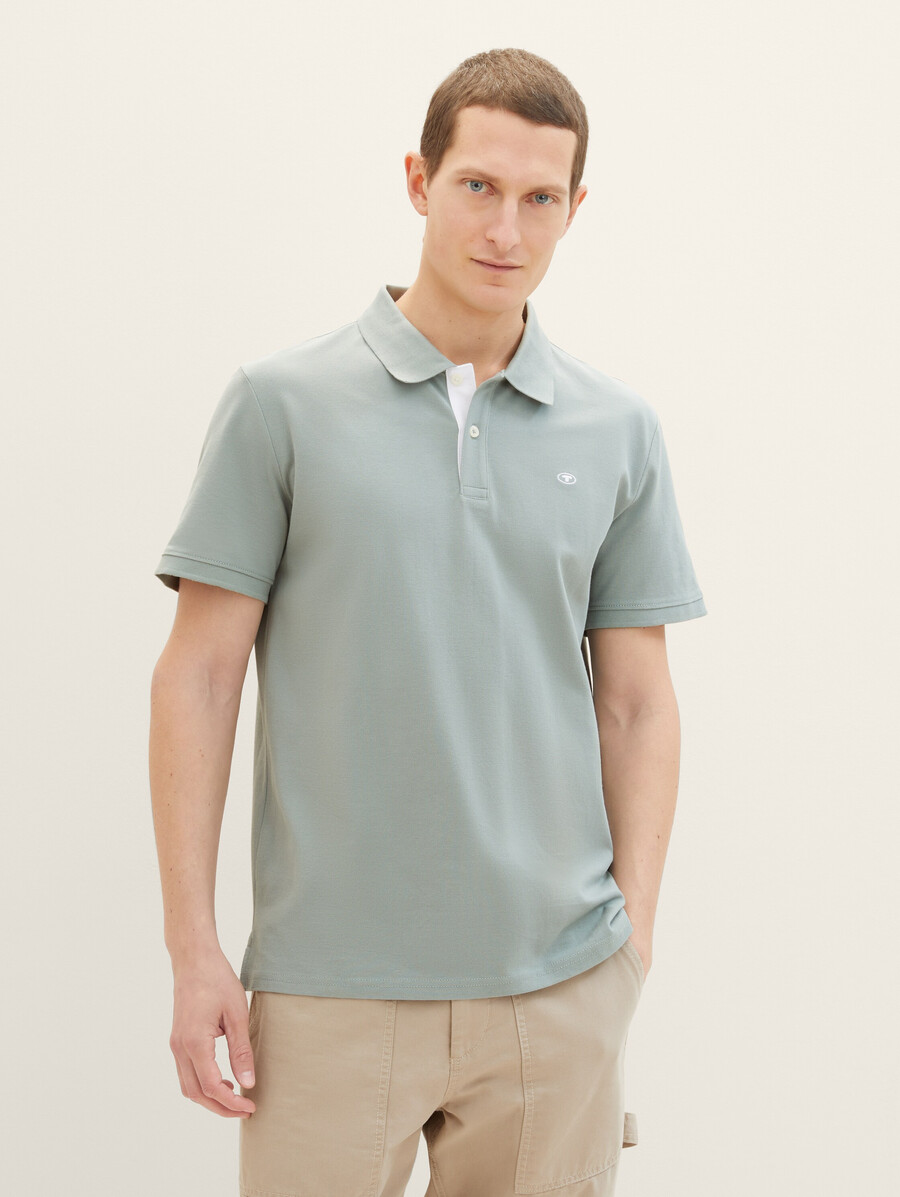 polo en piqué avec logo brodé