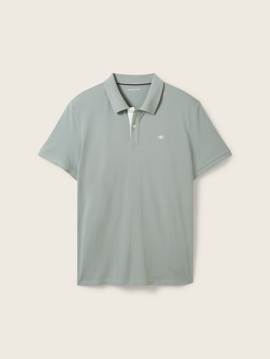 polo en piqué avec logo brodé