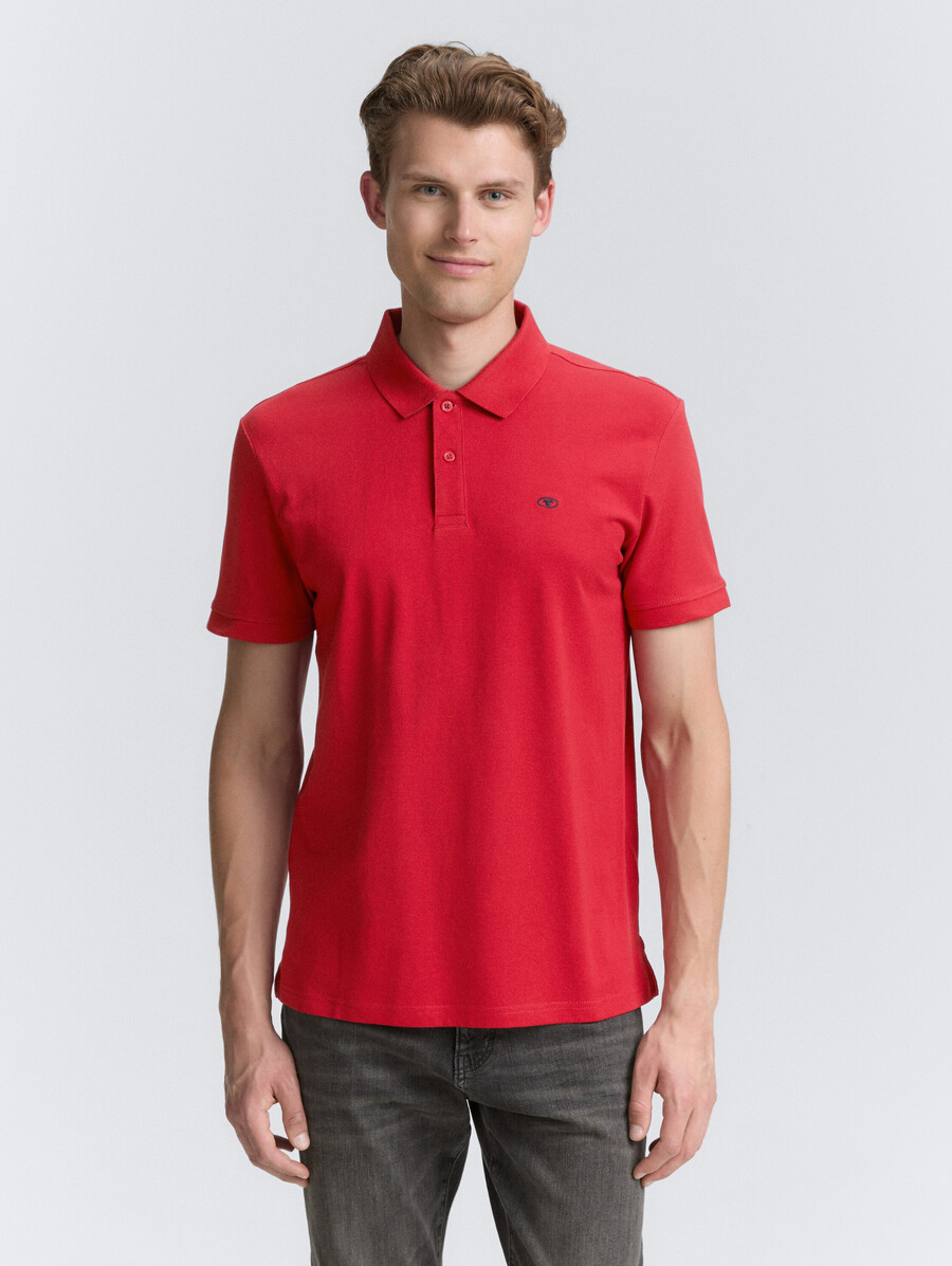 polo en piqué avec logo brodé