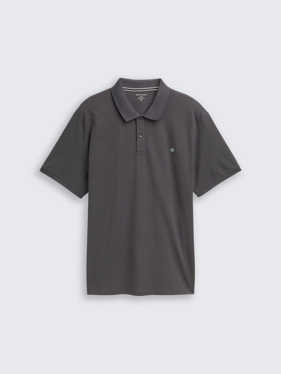 polo piqué grande taille avec logo brodé