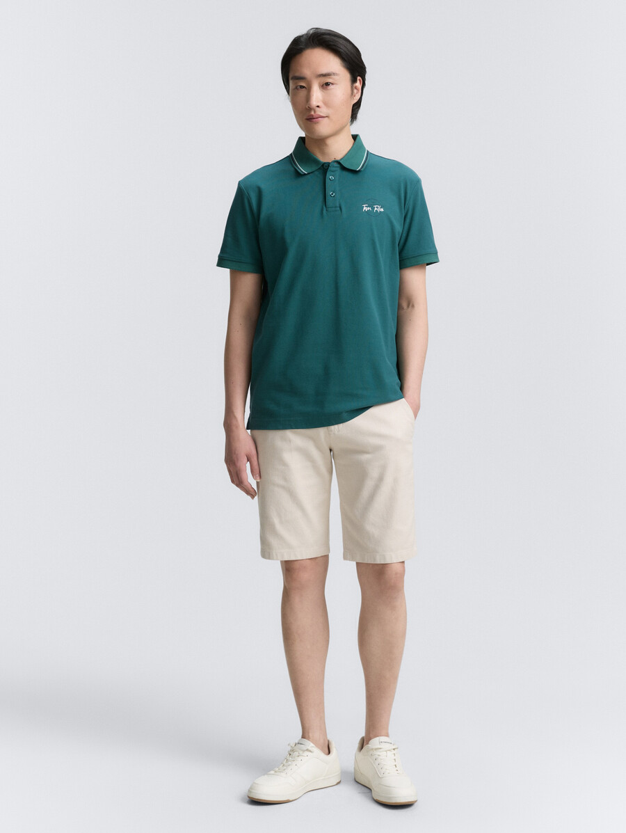polo piqué imprimé
