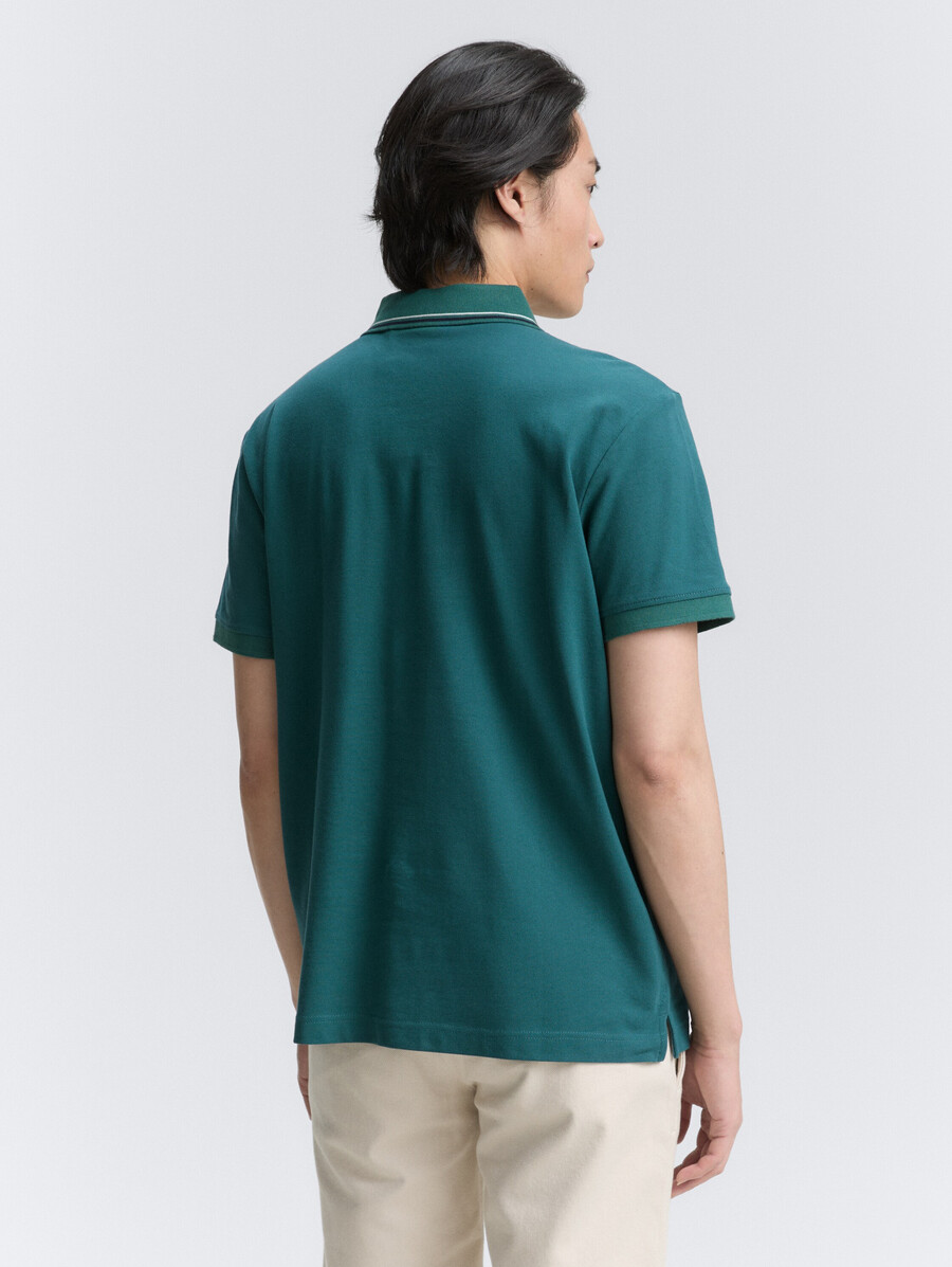 polo piqué imprimé