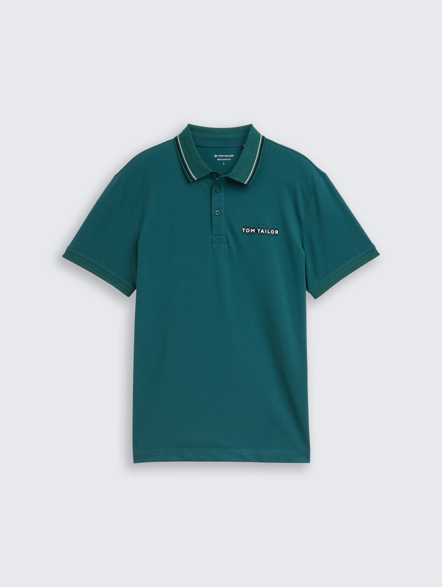 polo piqué imprimé
