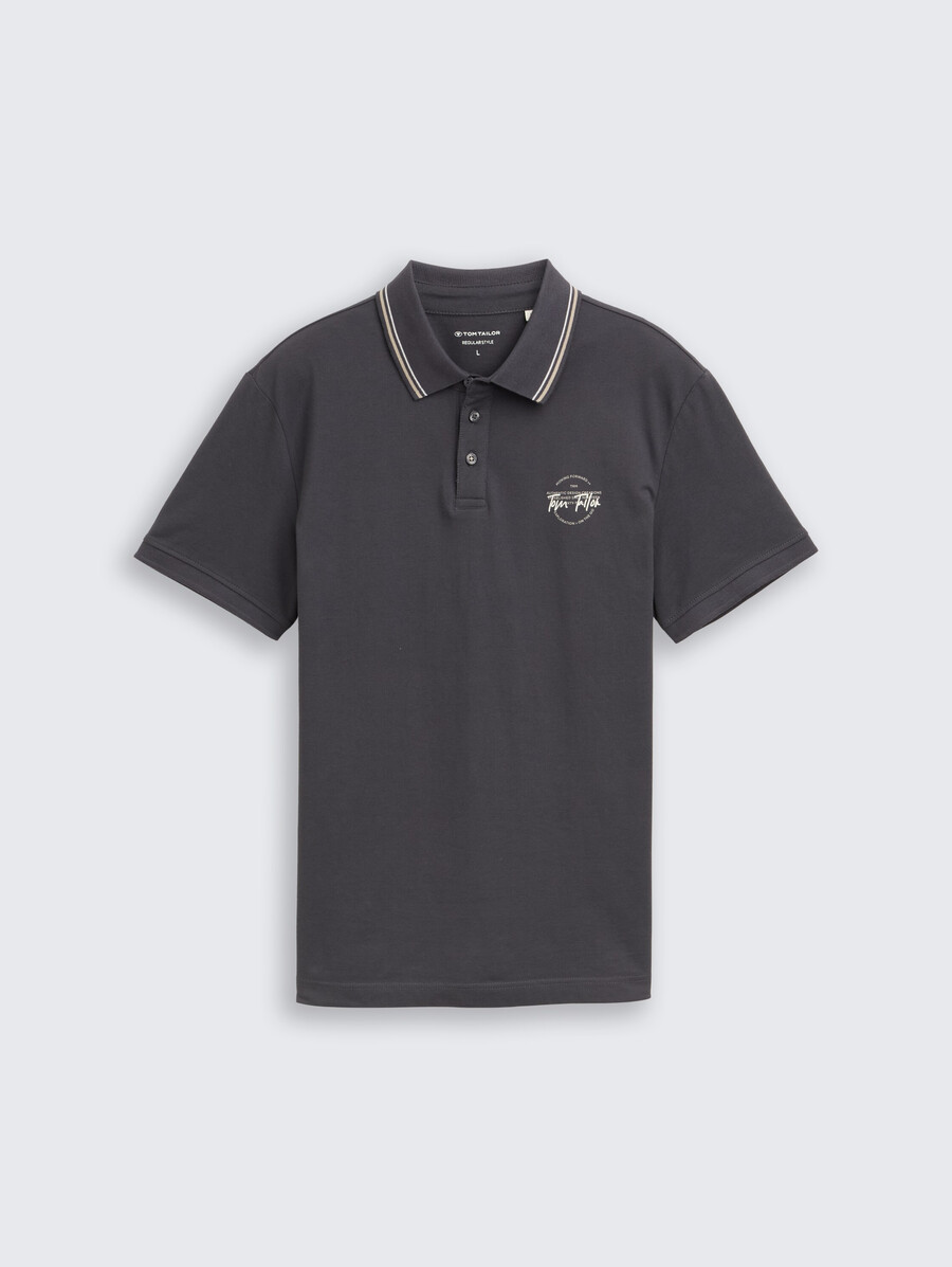polo piqué imprimé