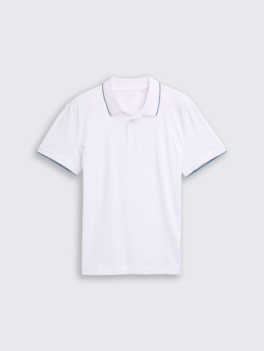 polo en jersey coupe ajustée et extensible