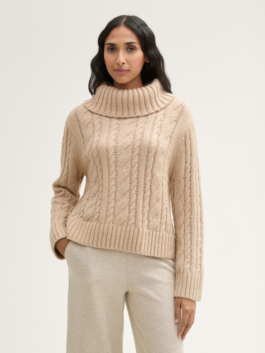 pull ample en laine recyclée