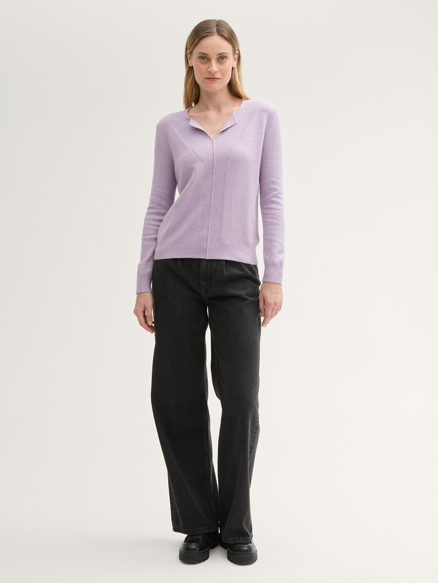 pull texturé en laine comfort