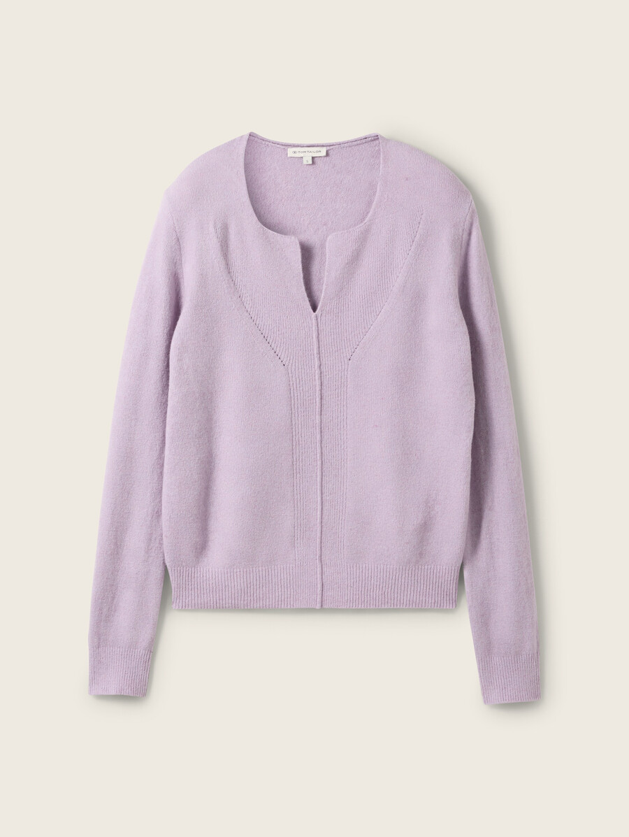 pull texturé en laine comfort