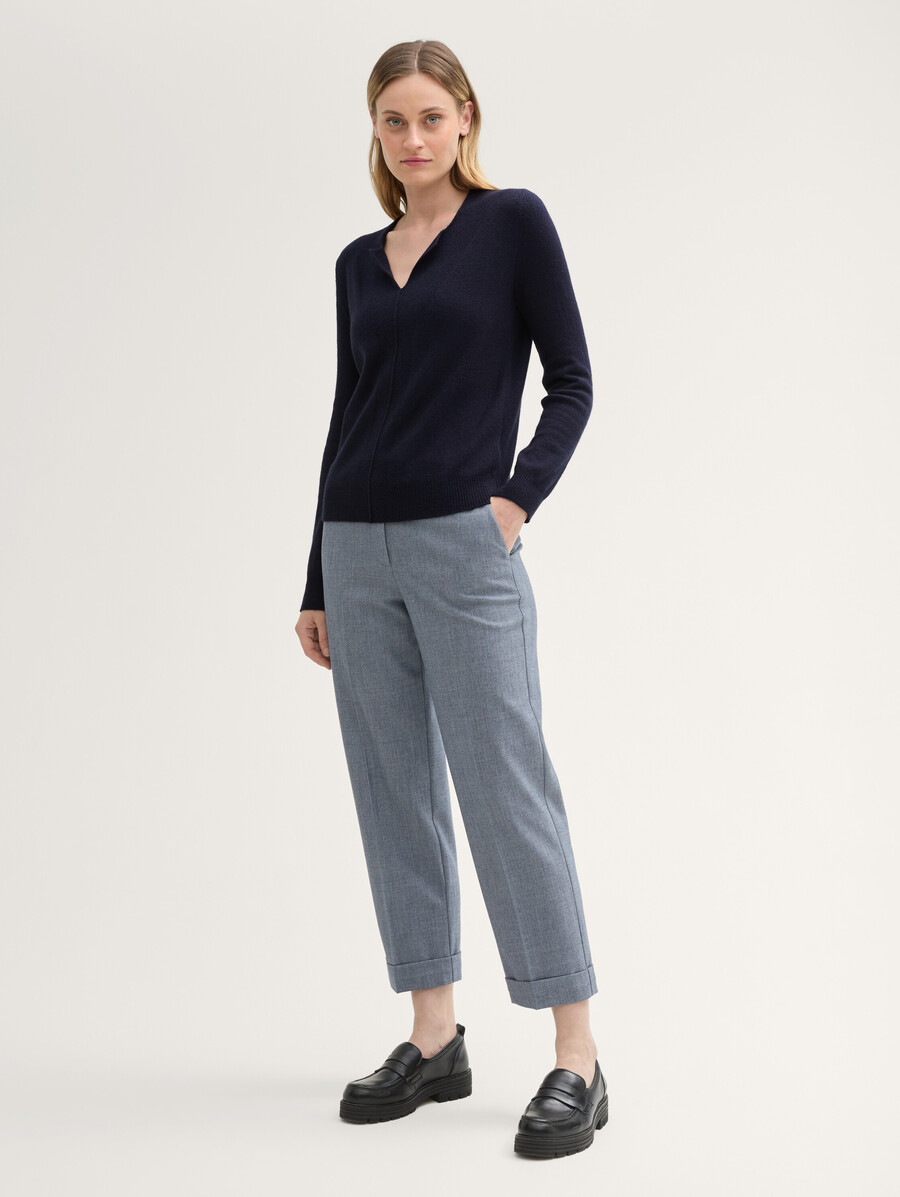 pull texturé en laine comfort