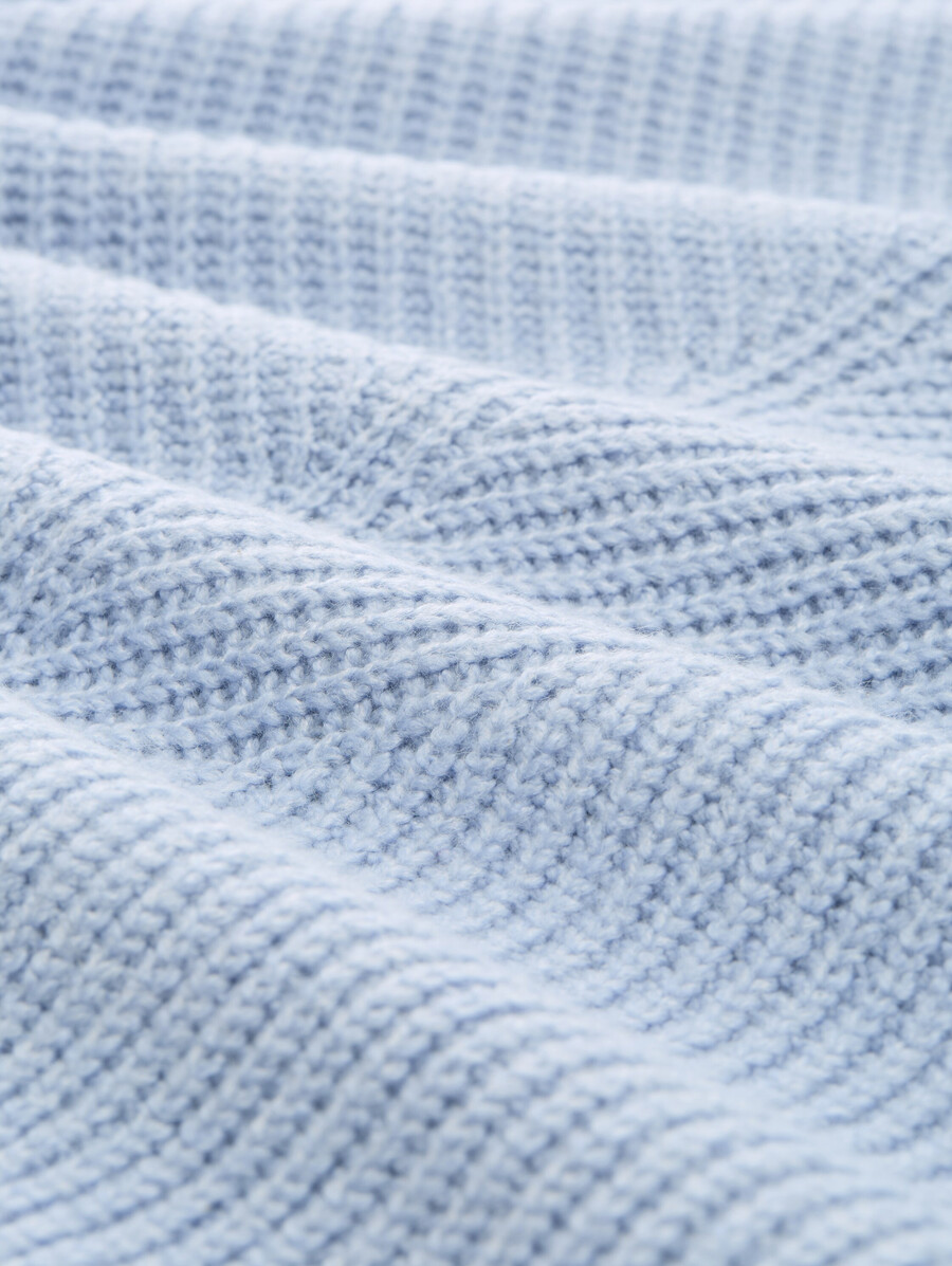 pull en maille grande taille à col en v