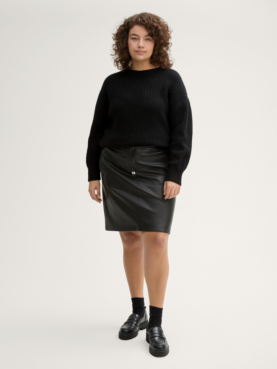 pull en maille grande taille à sequins