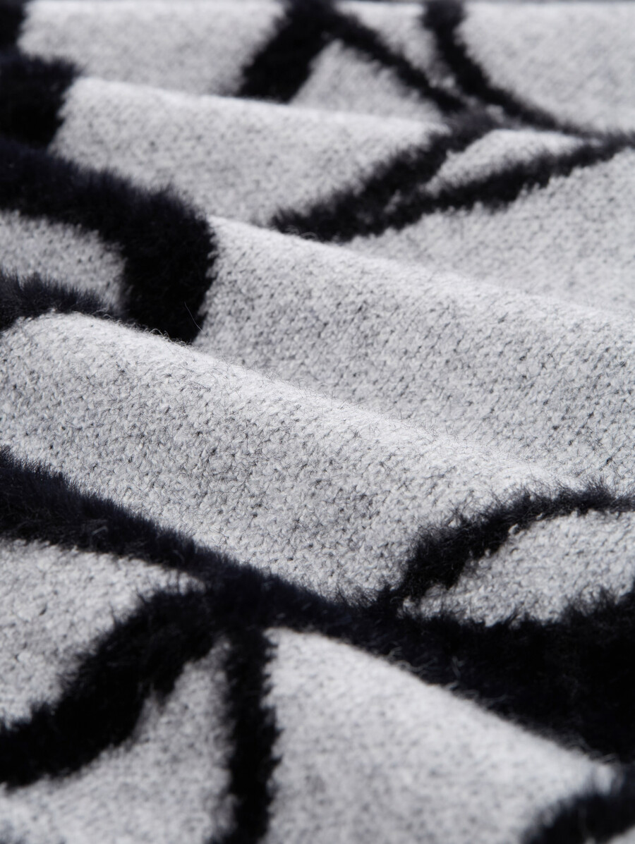 pull ample en maille à motifs grandes tailles
