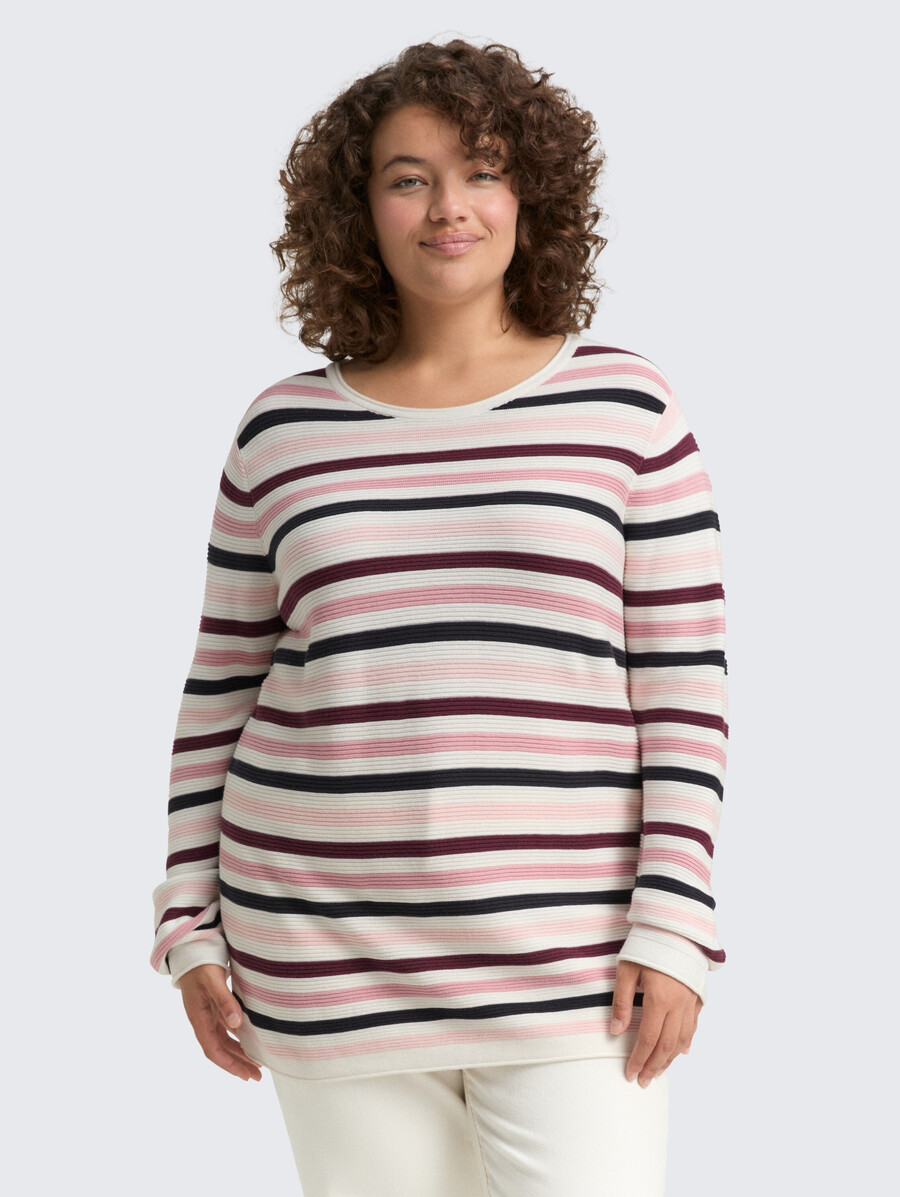 pull en maille grande taille confectionné en coton biologique