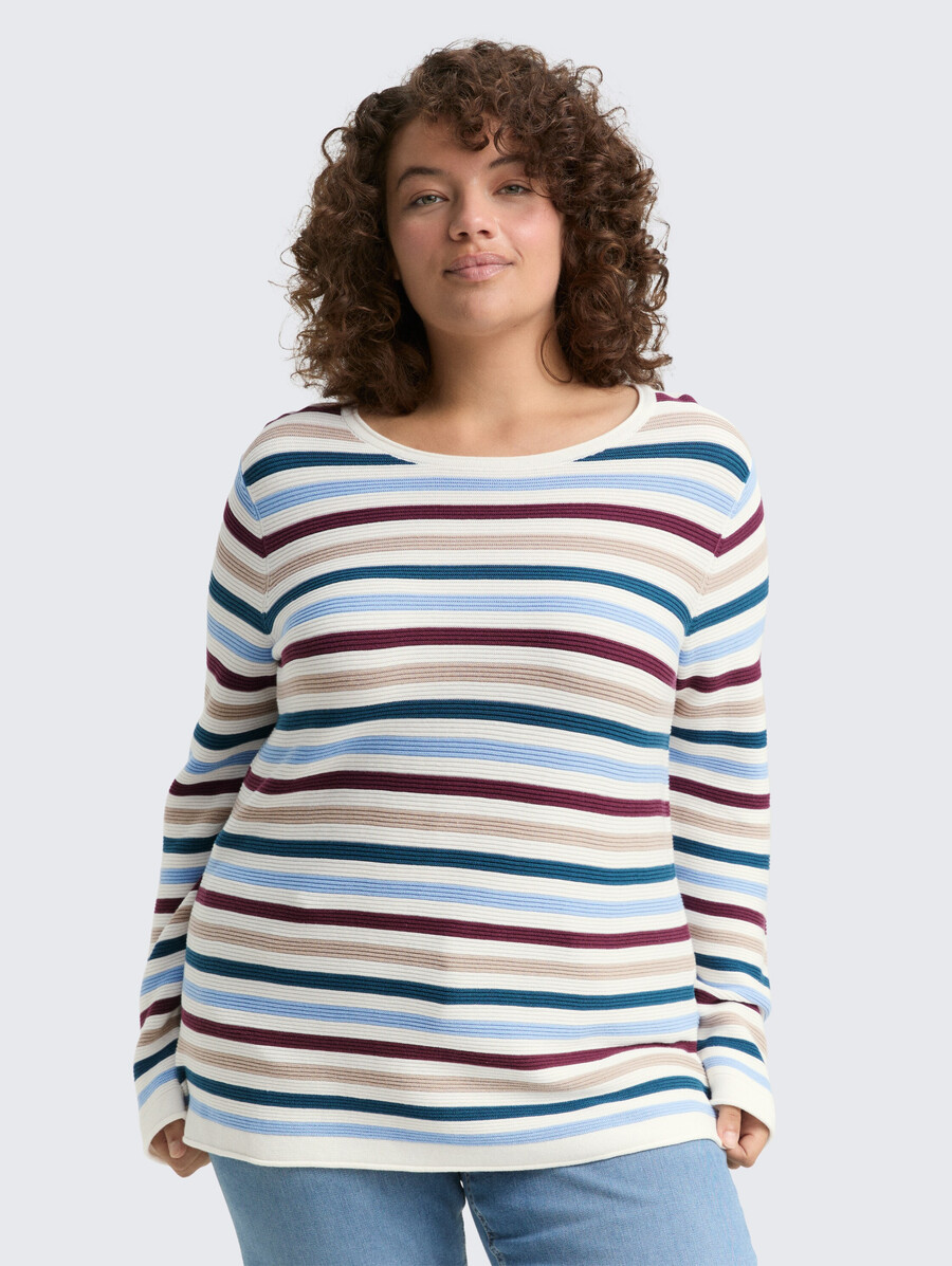 pull en maille grande taille confectionné en coton biologique