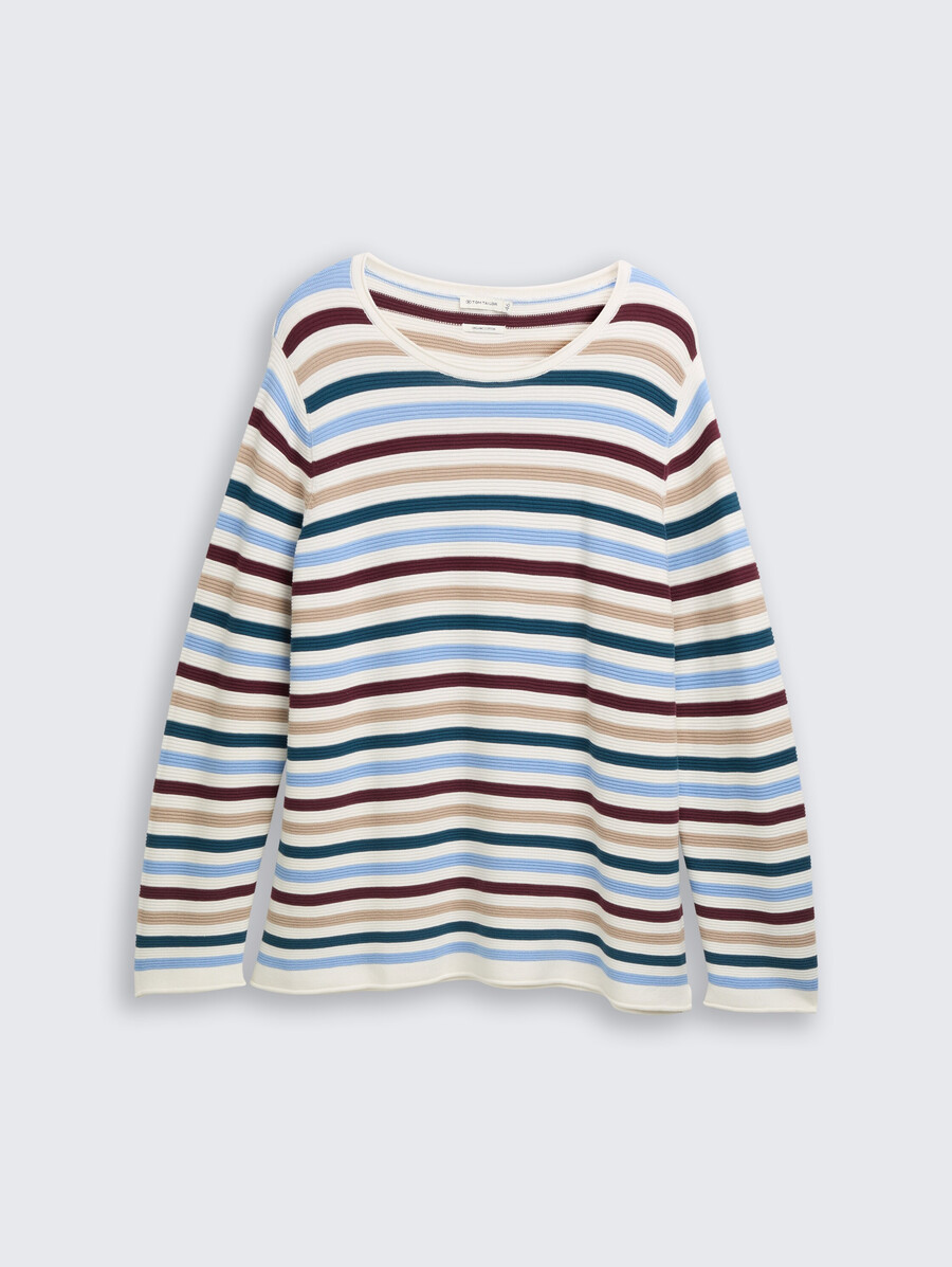 pull en maille grande taille confectionné en coton biologique