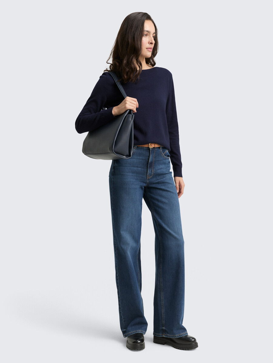 pull en maille avec mélange de cachemire