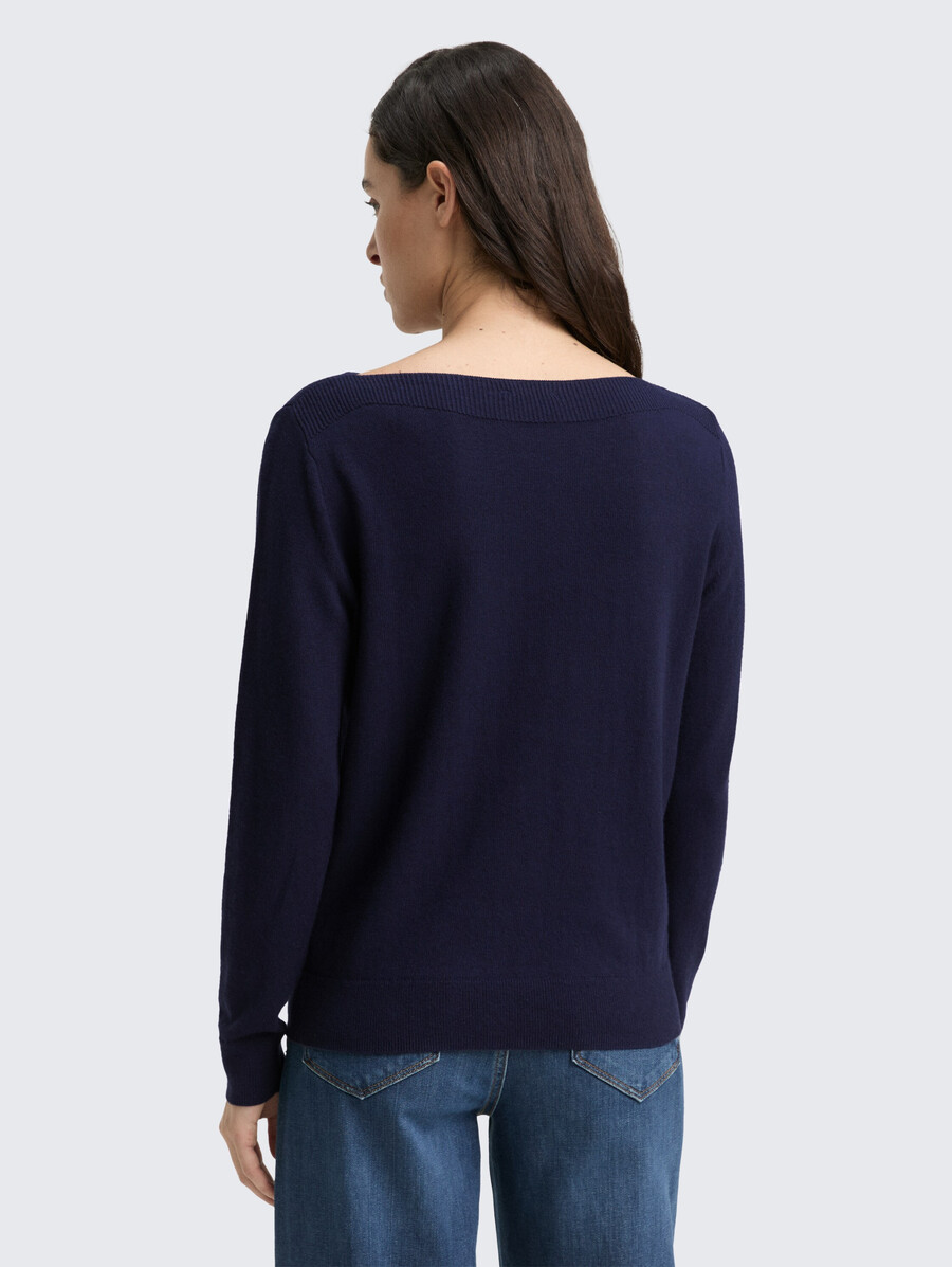 pull en maille avec mélange de cachemire