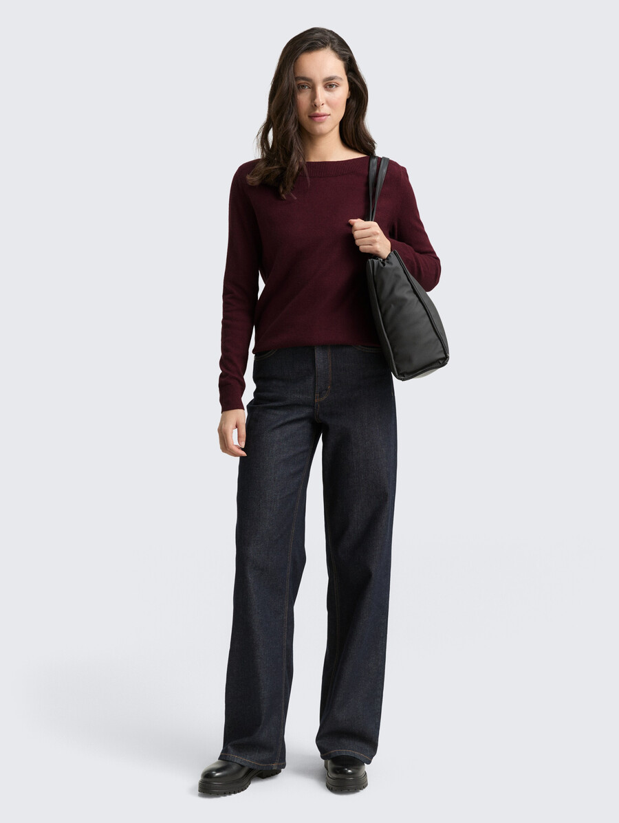 pull en maille avec mélange de cachemire