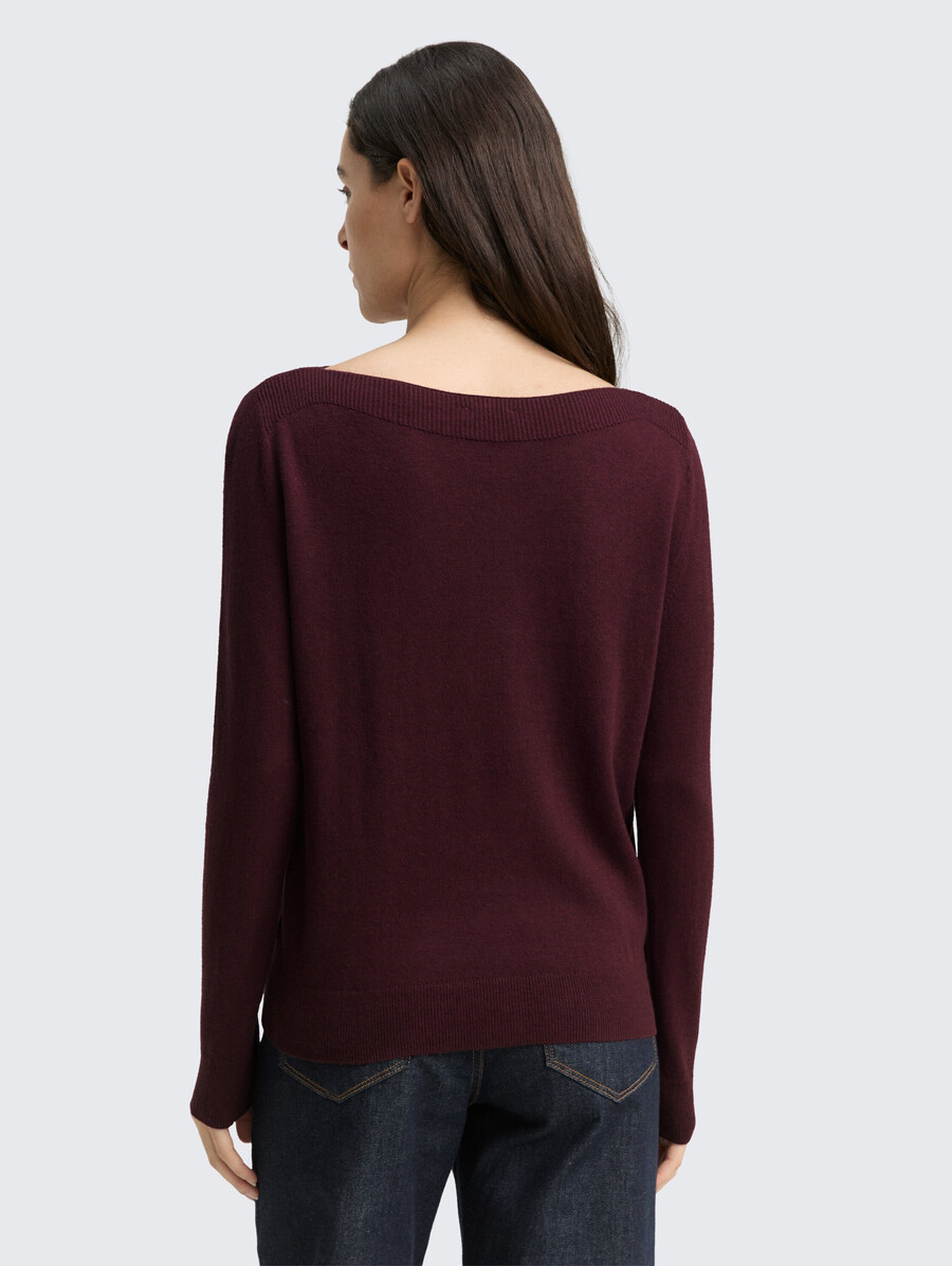 pull en maille avec mélange de cachemire