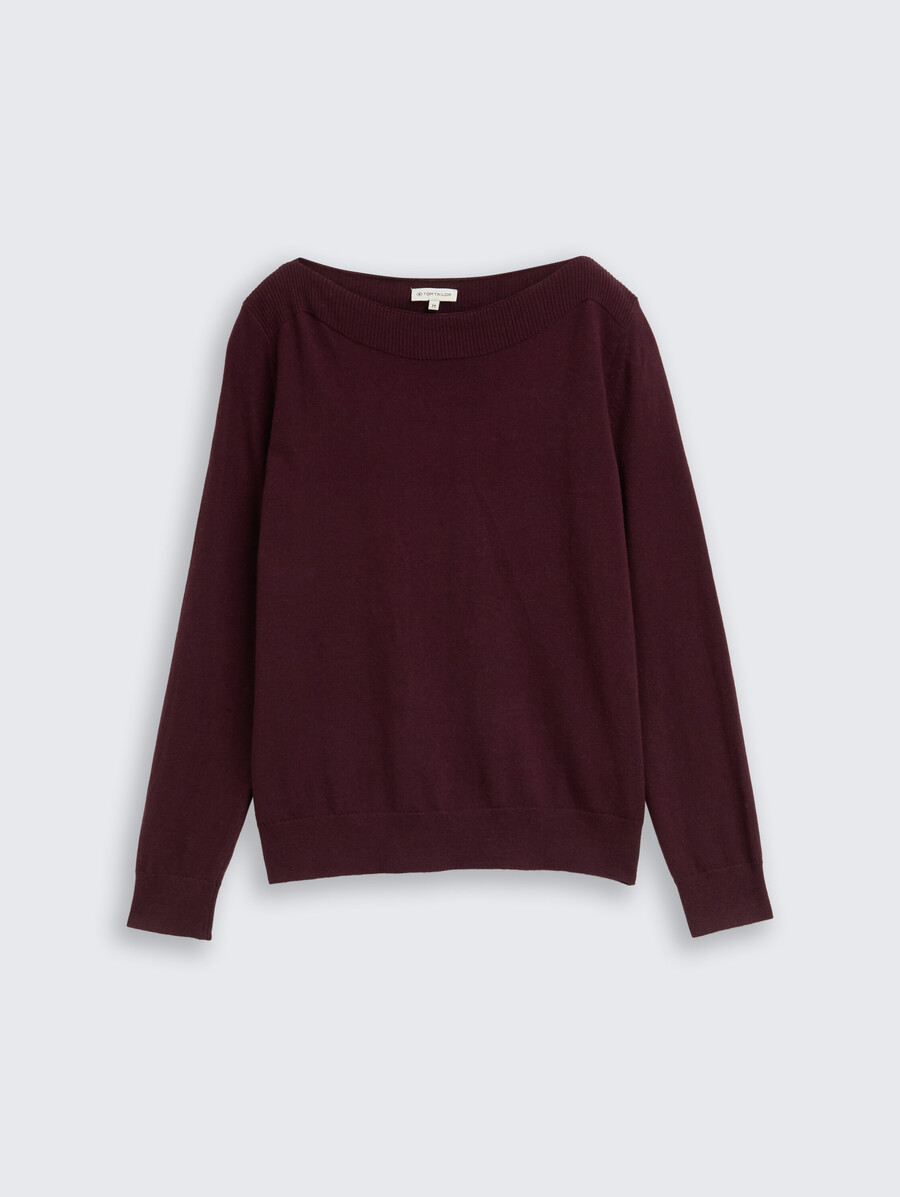 pull en maille avec mélange de cachemire
