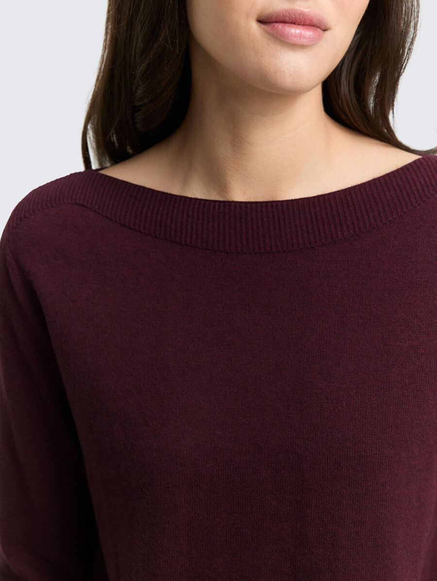 pull en maille avec mélange de cachemire