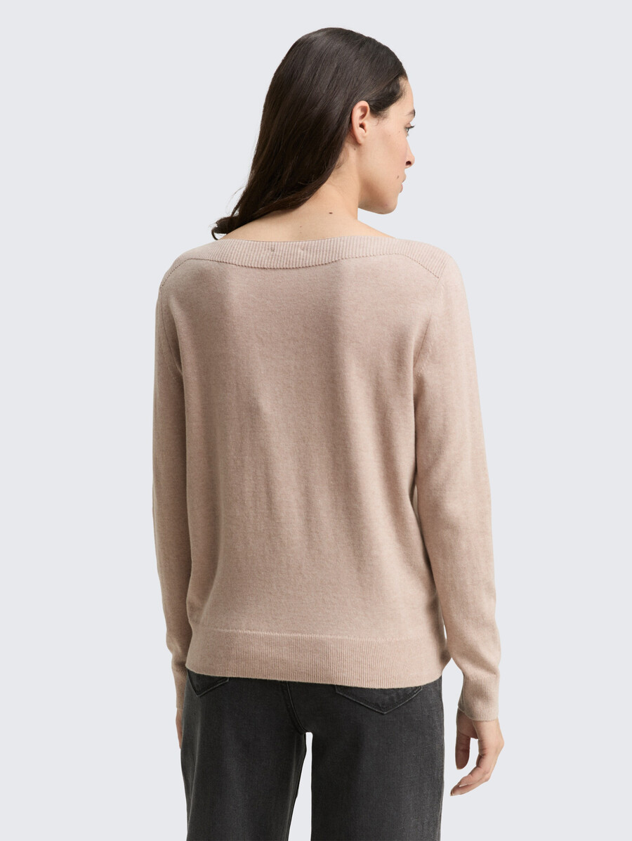 pull en maille avec mélange de cachemire