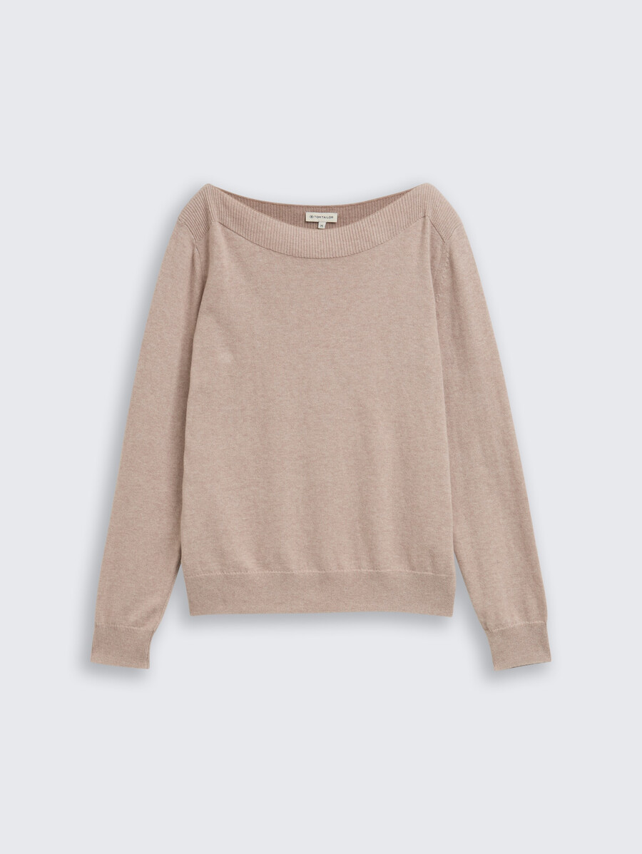 pull en maille avec mélange de cachemire