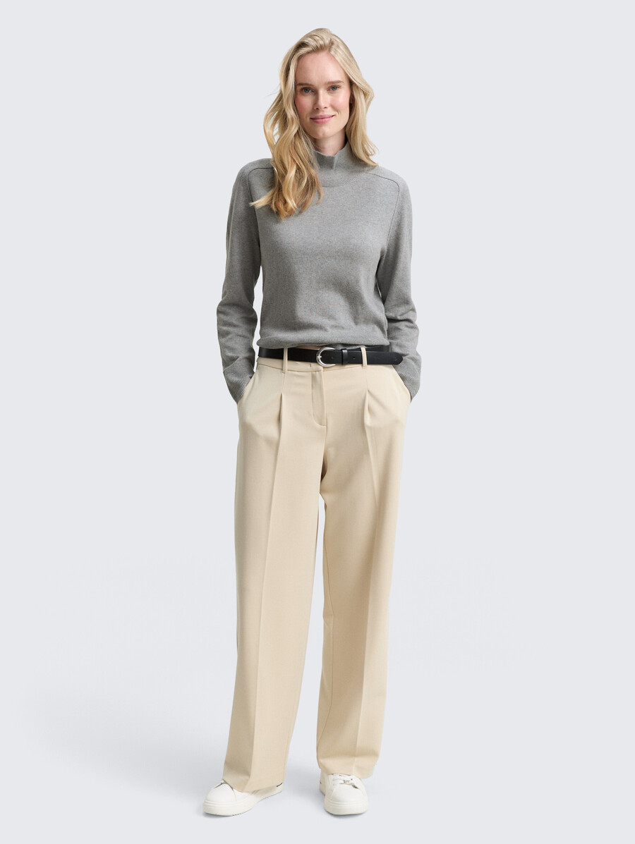 pull en maille avec mélange de cachemire