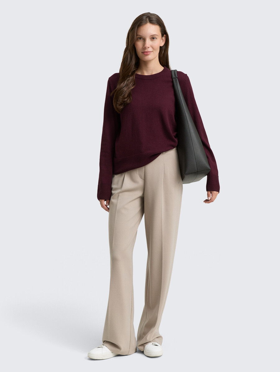 pull en maille avec mélange de cachemire