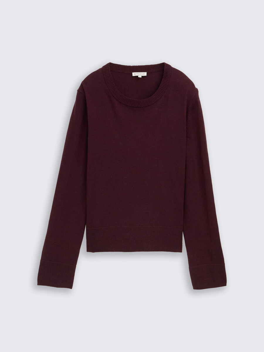 pull en maille avec mélange de cachemire