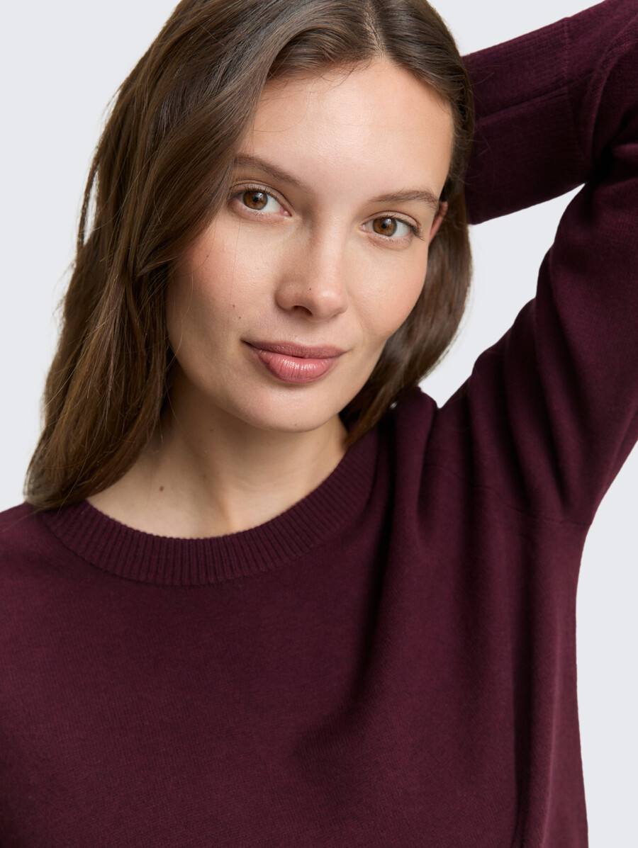 pull en maille avec mélange de cachemire