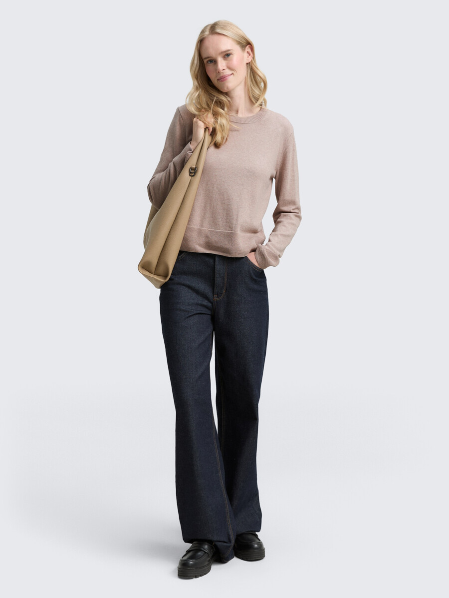pull en maille avec mélange de cachemire