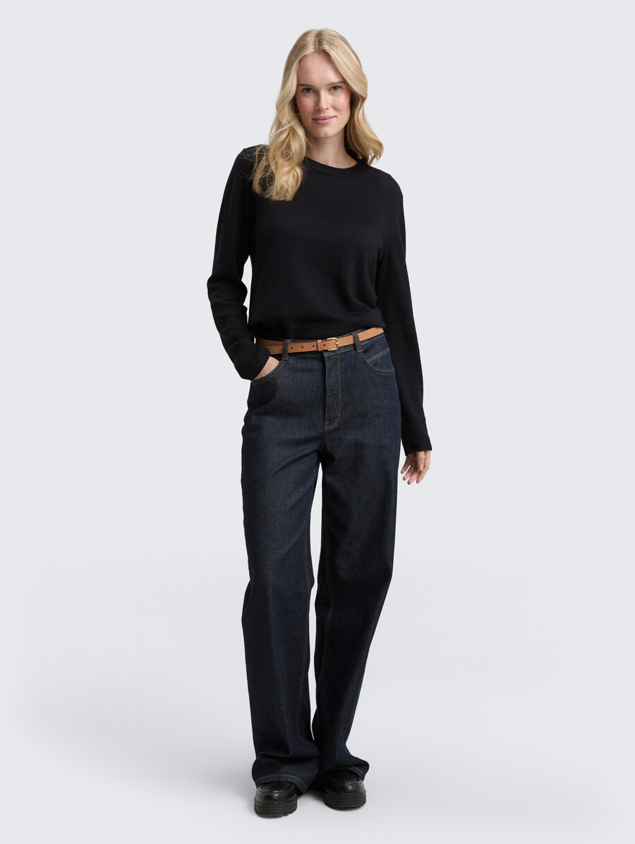 pull en maille avec mélange de cachemire
