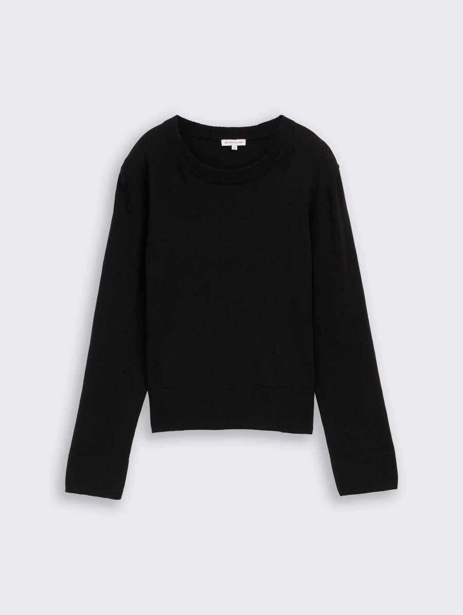 pull en maille avec mélange de cachemire