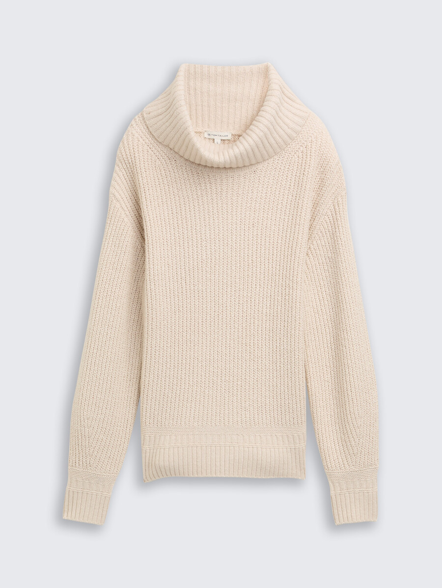 pull à col roulé ample