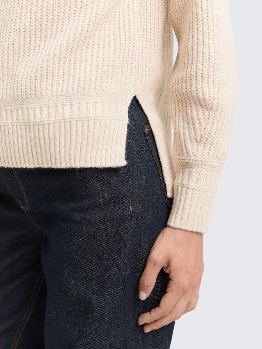pull à col roulé ample