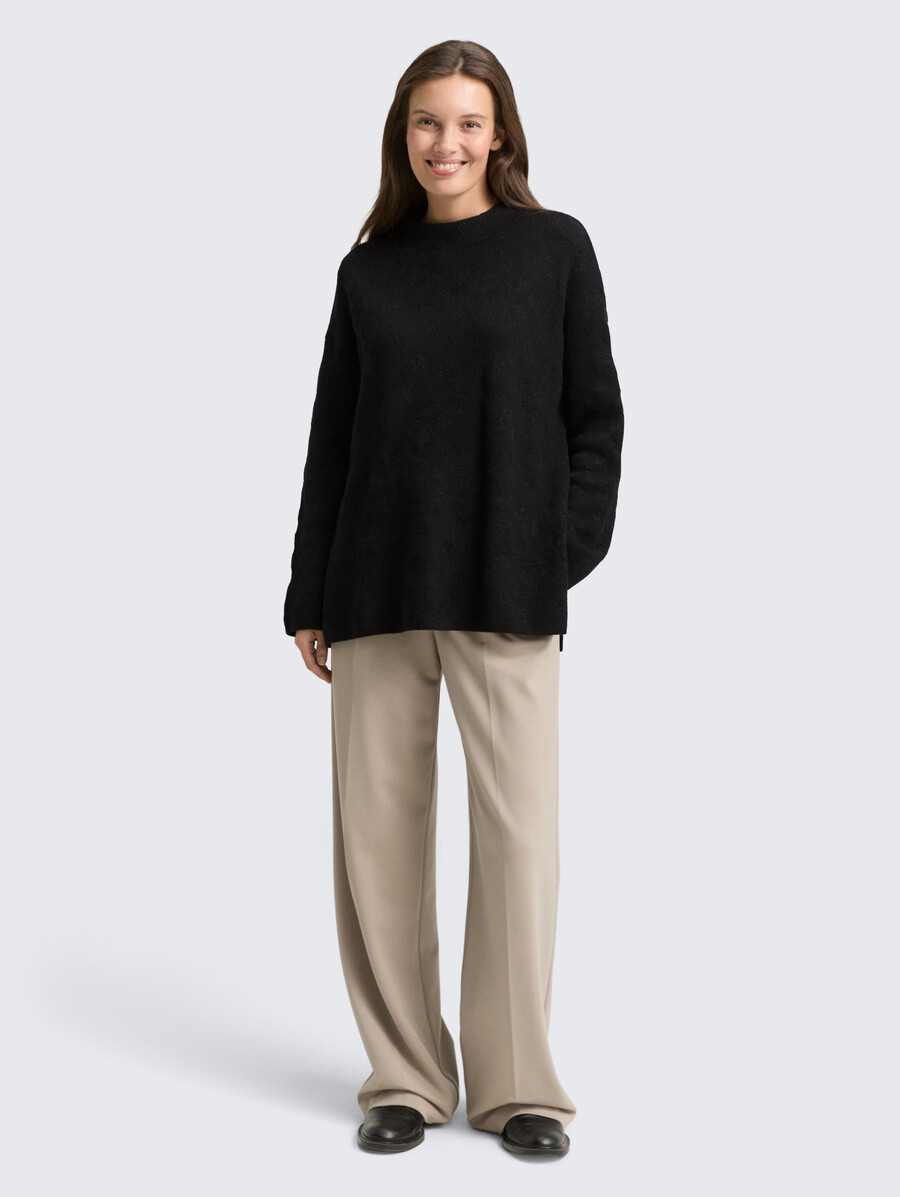 pull oversize en maille à effet pailleté