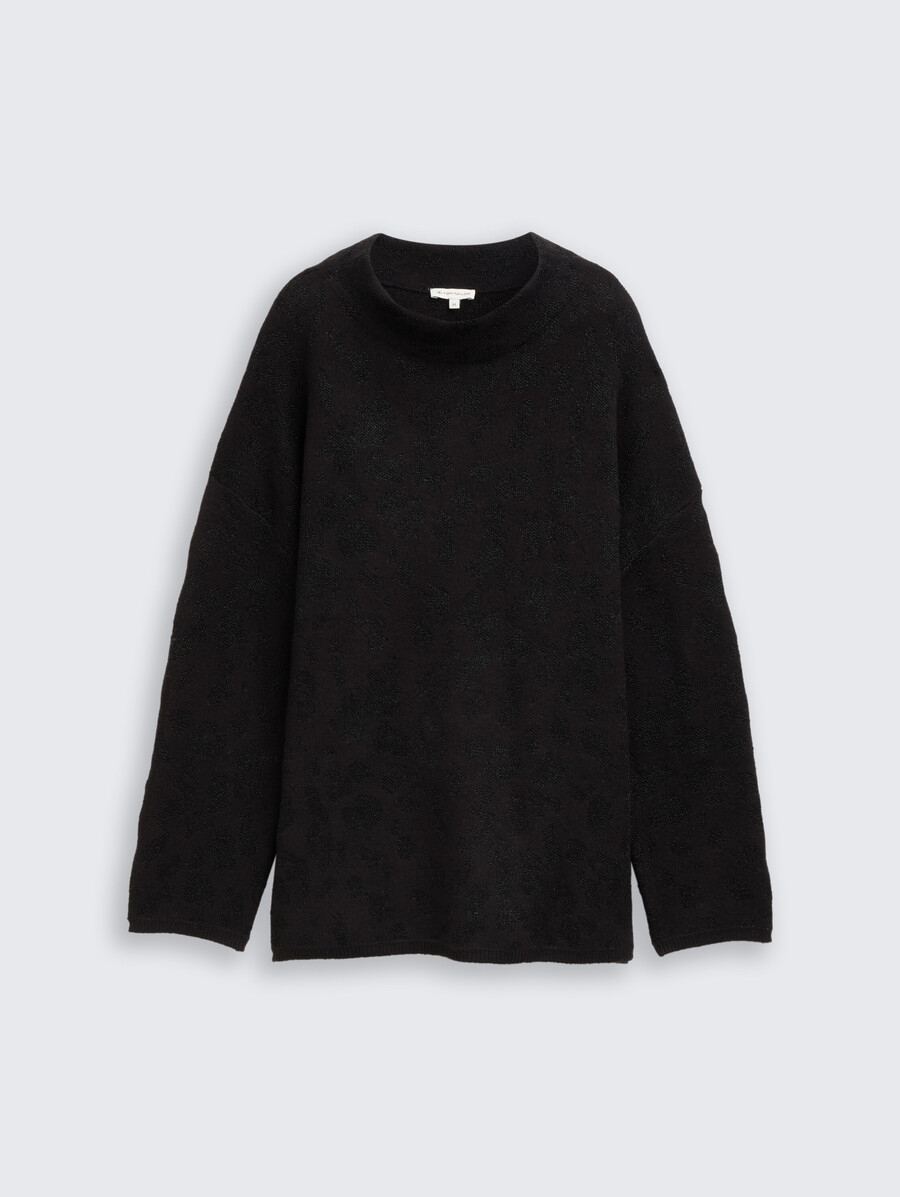 pull oversize en maille à effet pailleté