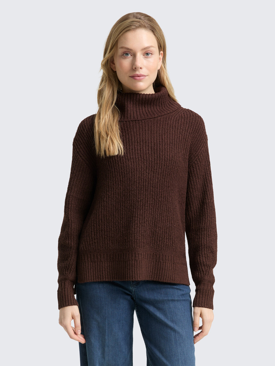 pull à col roulé ample