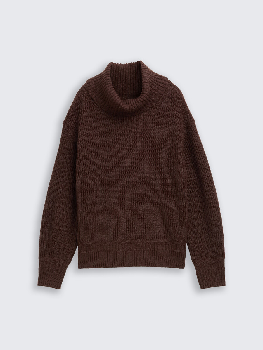 pull à col roulé ample