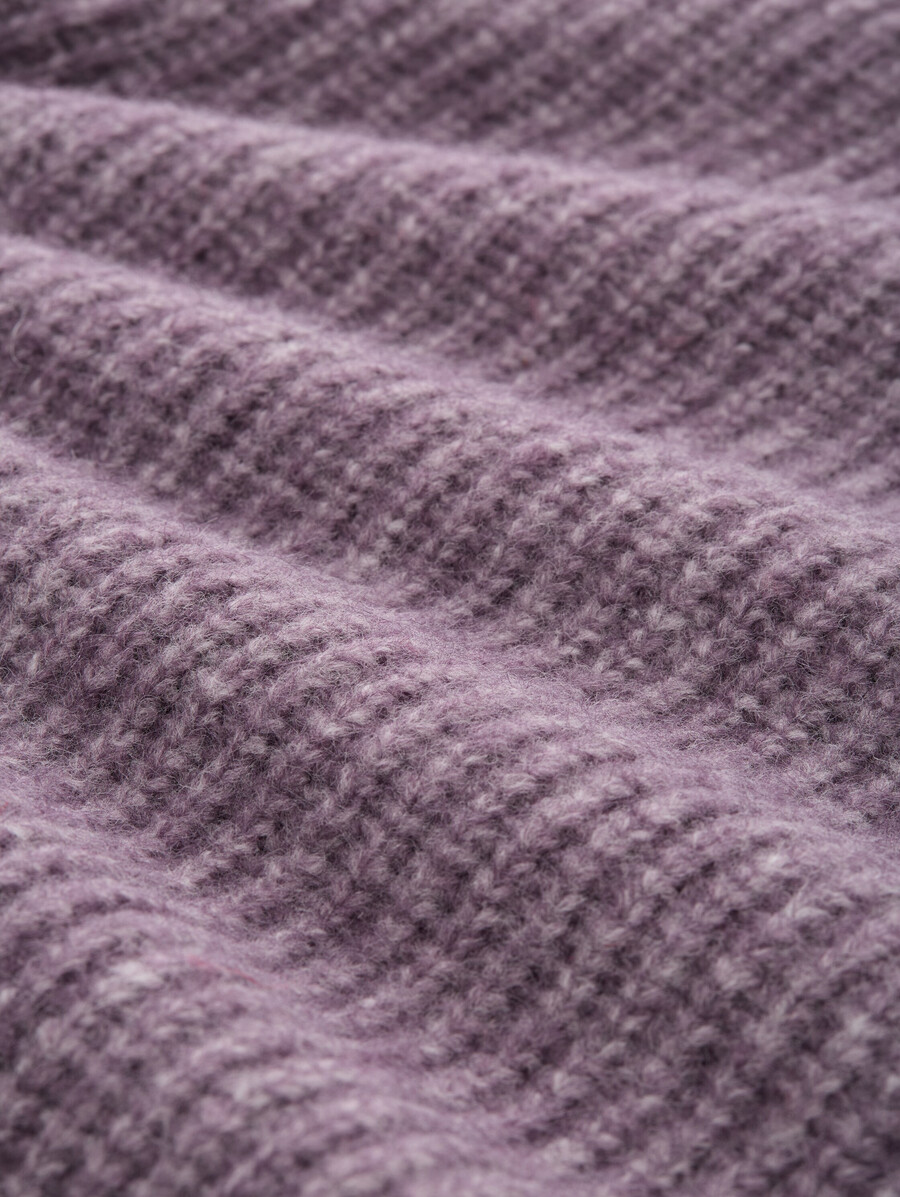pull en maille à coupe décontractée et col montant