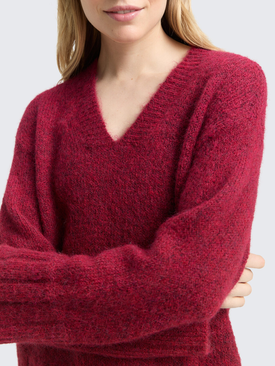 pull oversize en maille avec teneur en laine