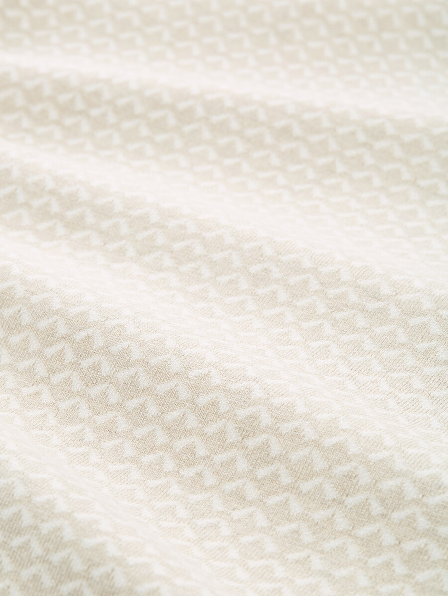 pull ample en maille jacquard