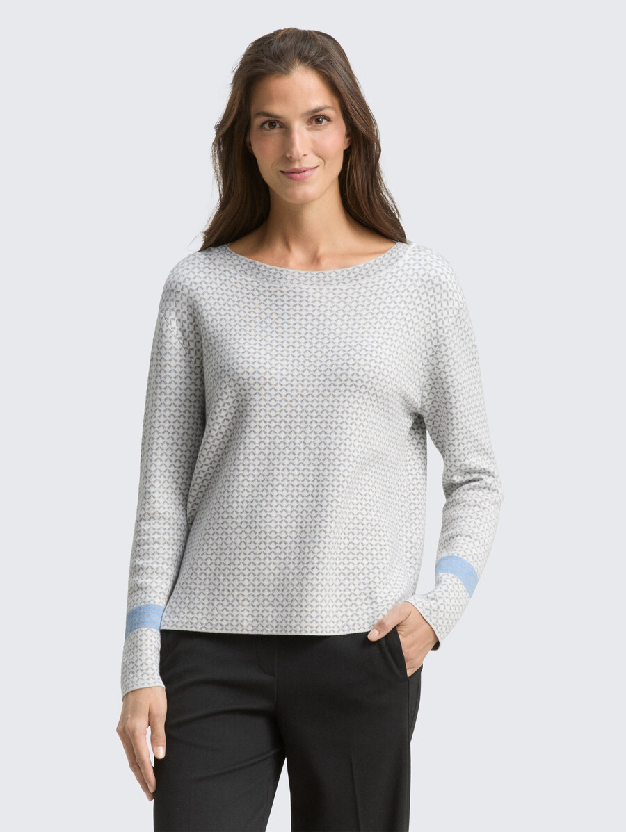 pull ample en maille jacquard